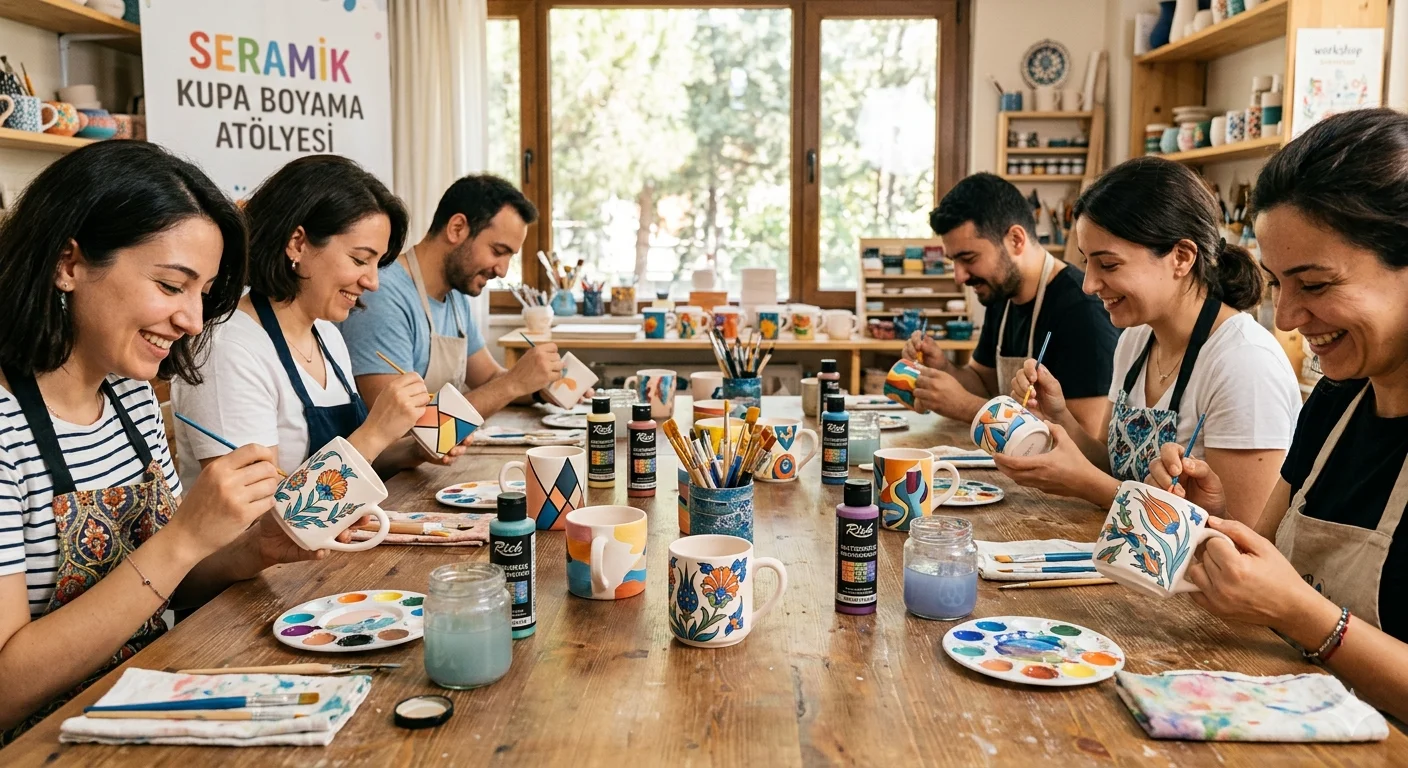 seramik kupa boyama